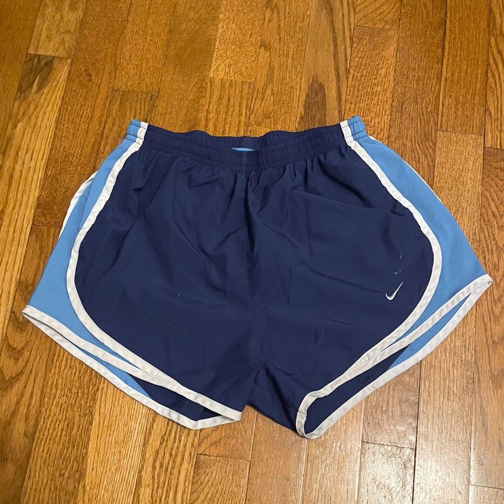 Women’s Nike Shorts, Blue and Light Blue, Small